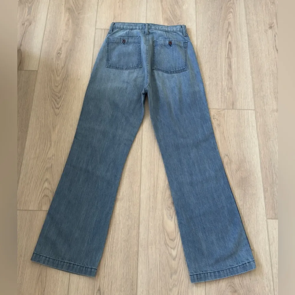 DÔEN MARITIME JEAN Women's 👖 100% COTTON ! 💙 Blue Size 27 - Image 10
