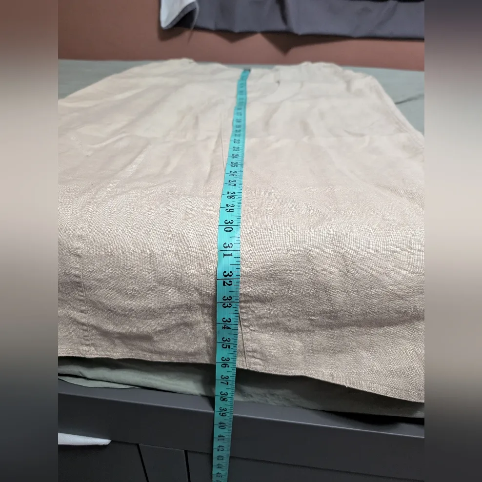 Y2K/Vintage Kiko Linen Maxi Skirt Women's XLarge Off White/Cream White Size XL - Image 7