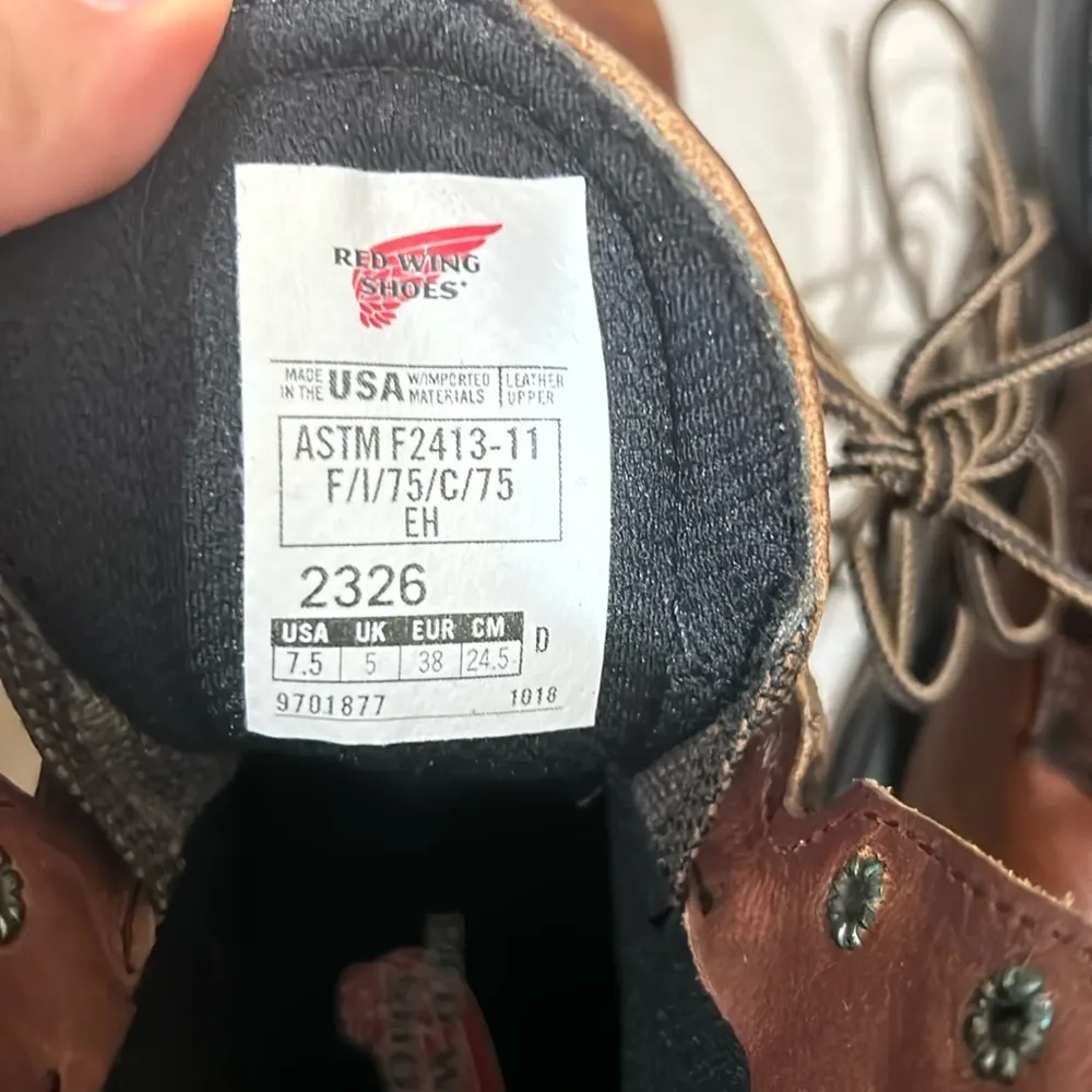 Redwing Womens Boots 2326 NEW NO BOX size 7.5 D Brown - Image 5