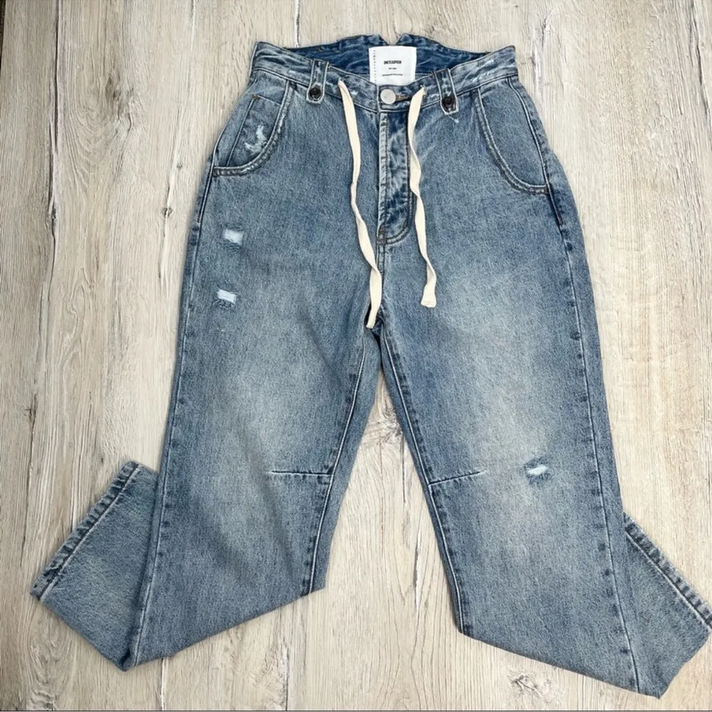 One Teaspoon | Venice Ultra High-Rise Waist Safari Pant Relaxed Jeans - Image 3