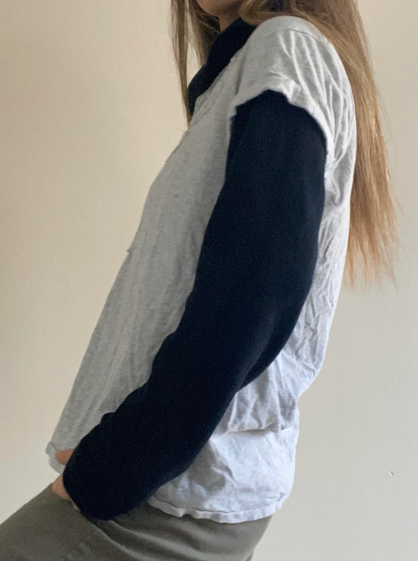 Grey Casual Embroidered Tee Shirt CK - Image 3