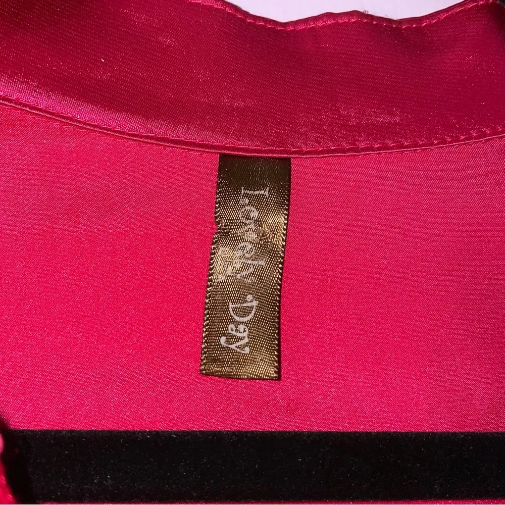 Lovely Day Size M Mini Dress Babydoll Y2K 90s Pink and Black Ruffle Sleeveless - Image 3