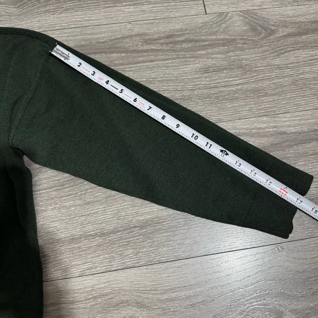 Time‎ and Tru Women Dark Green B Crewneck Long Sleeve Sweater Size XXL Tan - Image 14