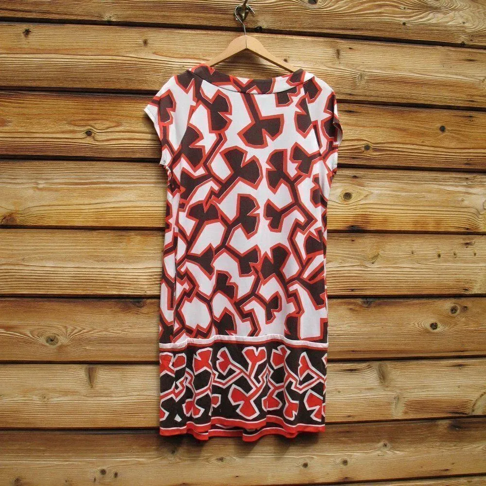 Diane Von Furstenberg DVF Silk Print Shift Dress - Image 6
