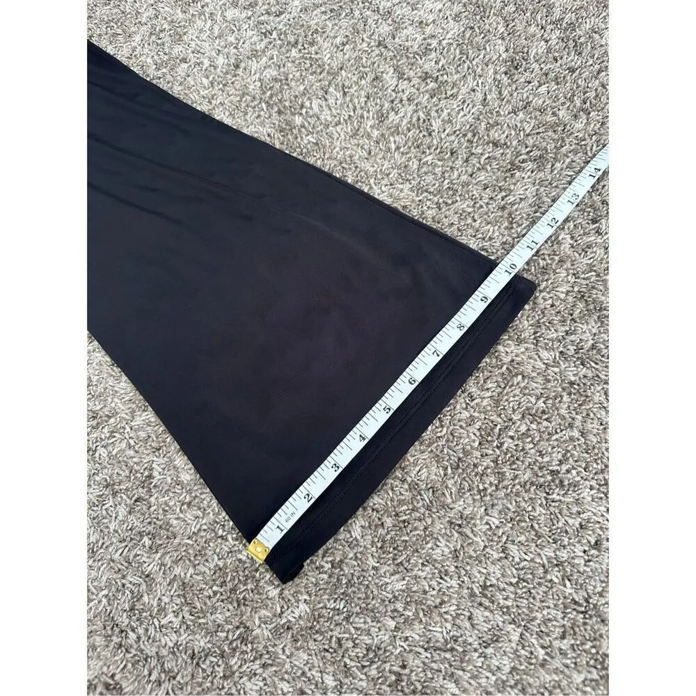 NWT Lovers + Friends Black Wide Leg Flowy Palazzo Pants High Rise Soft Silky M - Image 9