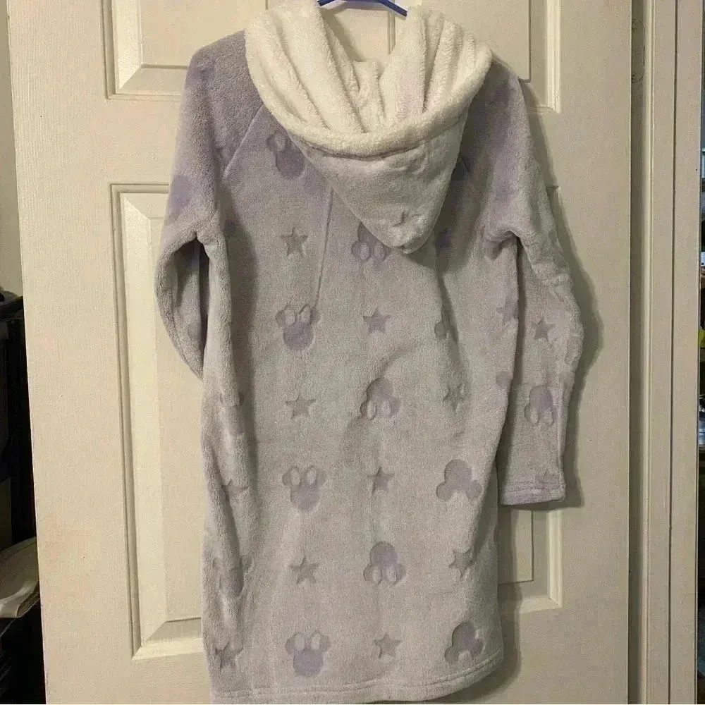 Disney‎ Purple Lilac Womens Fleece Hoodie Robe size XS - Image 2