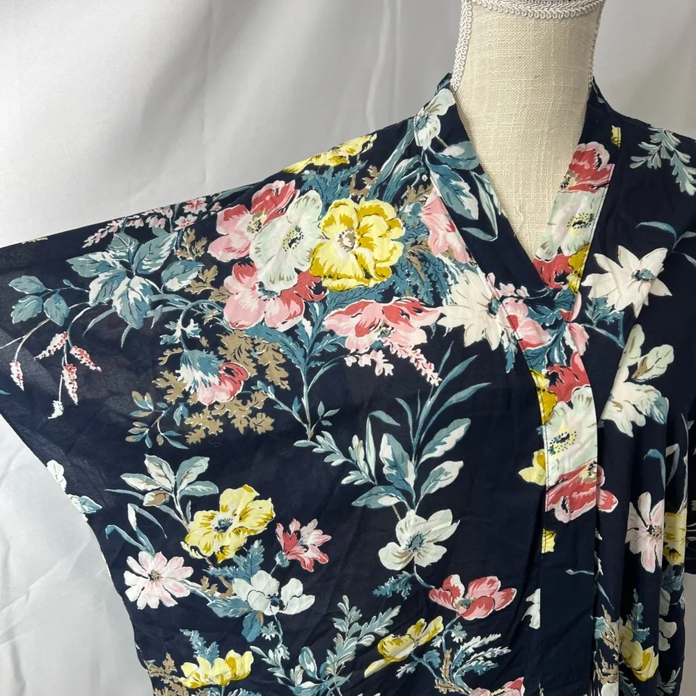 Loft boho floral print kimono wrap size m/l - Image 11