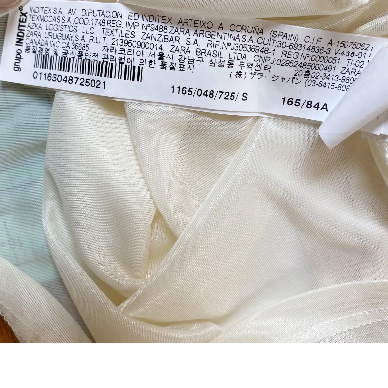 ZARA Collection Ecru 100% Linen Open Lace Back Dress Elastic Waist, Tie Back - S - Image 11