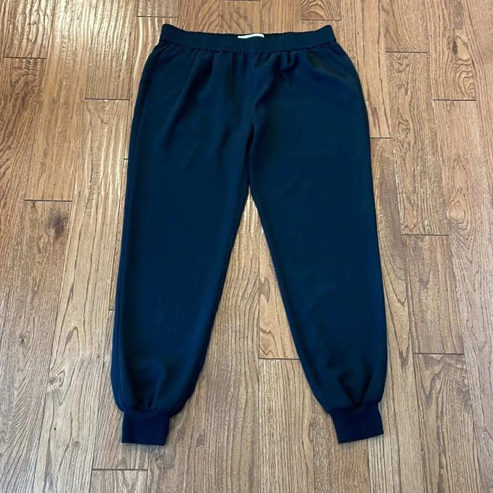 Joie  black pull on jogger pants size large - Image 3