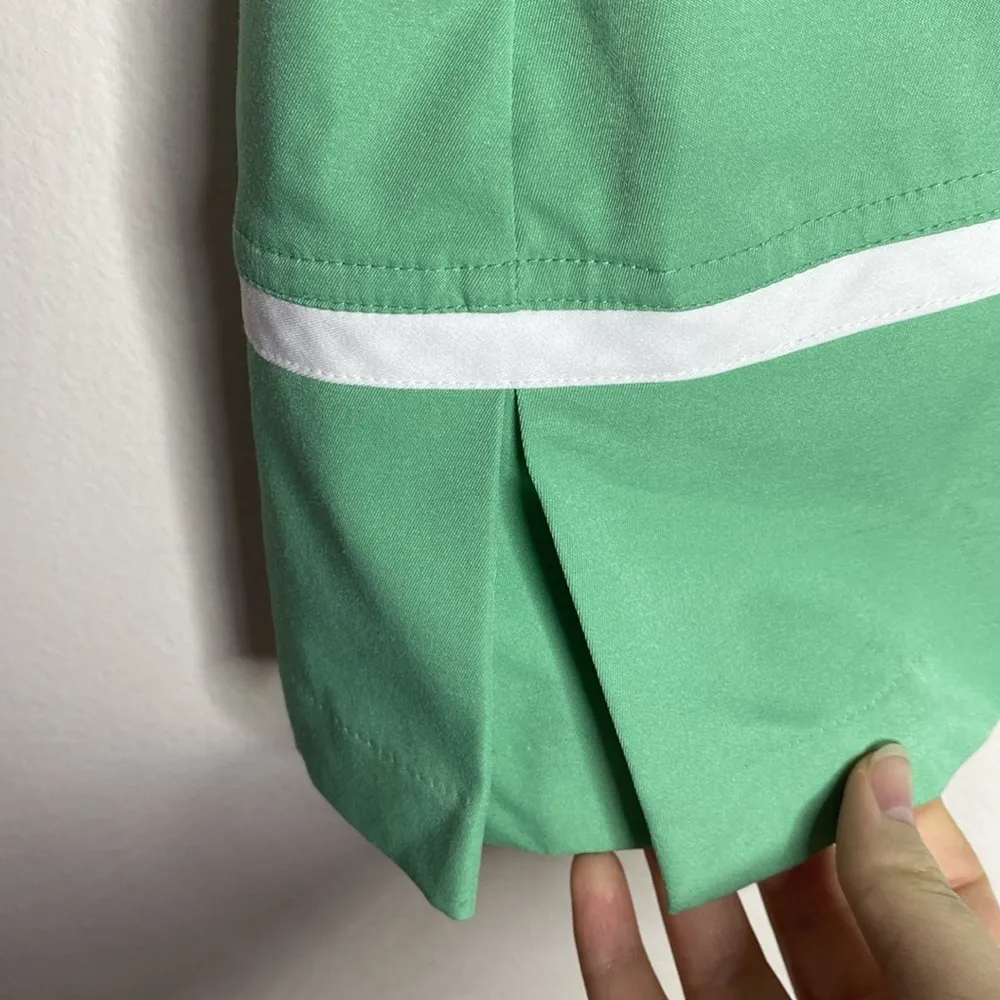 Adidas Climacool stretch athletic tennis pleated skort mini skirt green size 4 - Image 4