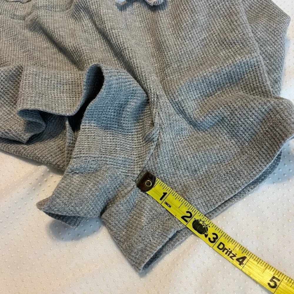 Sesame Street Oscar the Grouch Romper Pajamas Women’s Juniors Small Thermal Gray - Image 9