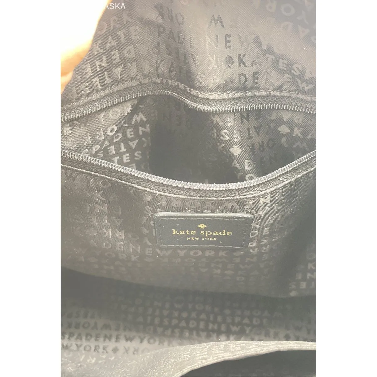 Kate Spade Black "Lanae" Laurel‎ Way Black Satchel Crossbody Handbag - Size M - Image 5