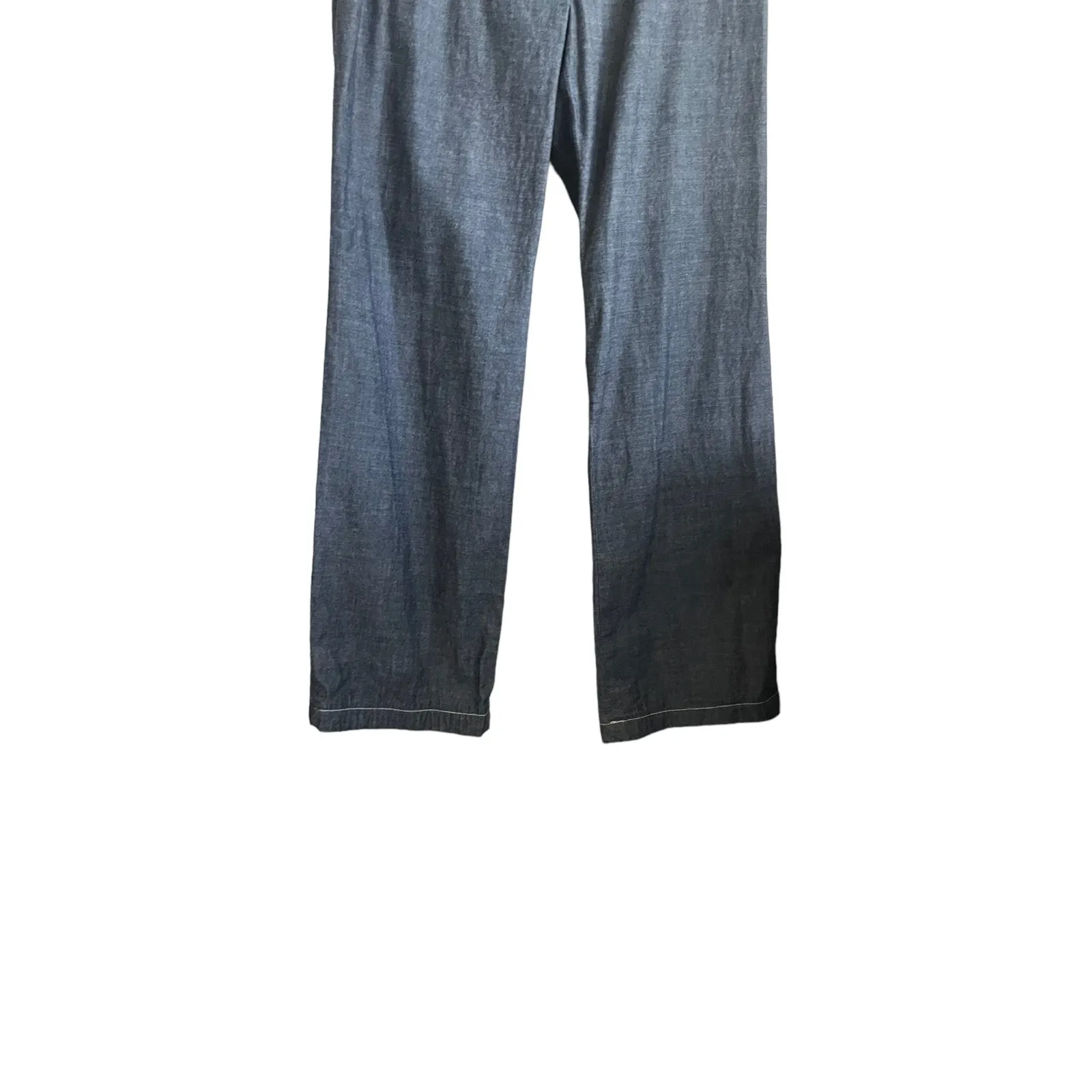 J Jill Women Jeans 8 Blue Straight Leg Zipper‎ Button Closure Stretch Denim - Image 9