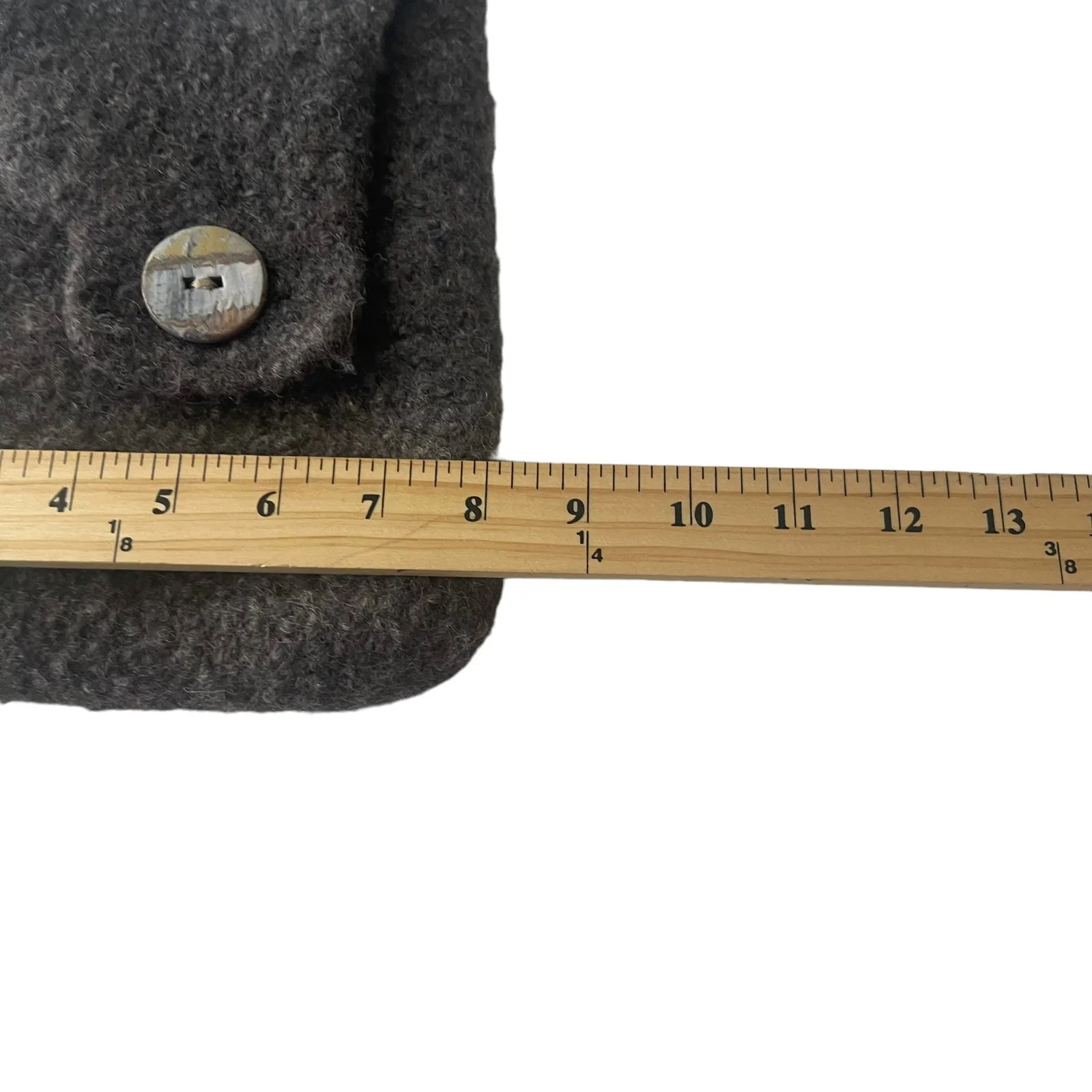 Grey‎ Wool Hippie Boho Outdoor Side Shoulder Purse Bag Gray - Image 8