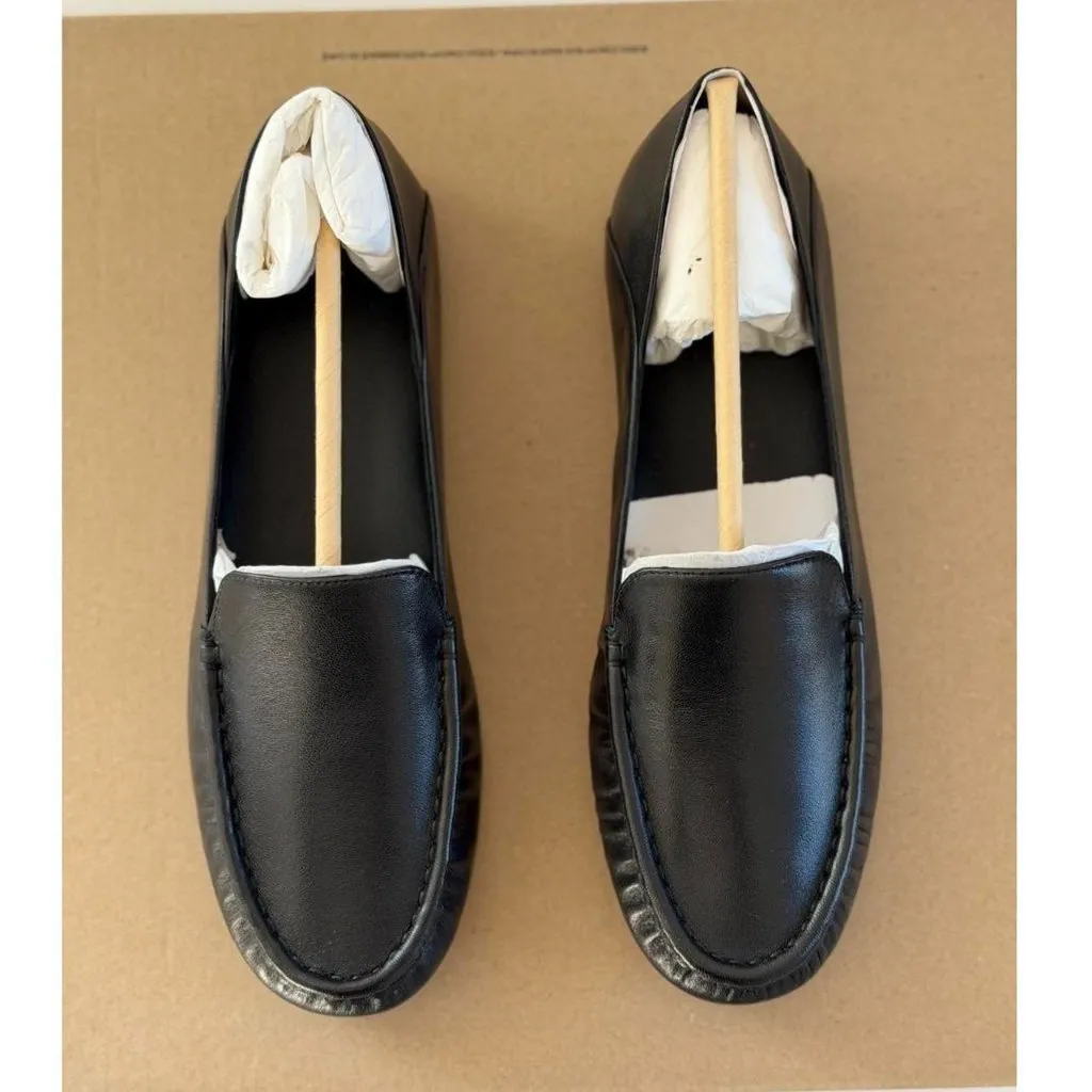 Everlane Leather Day Driver Loafers in Black, Size 7.5 - Image 9