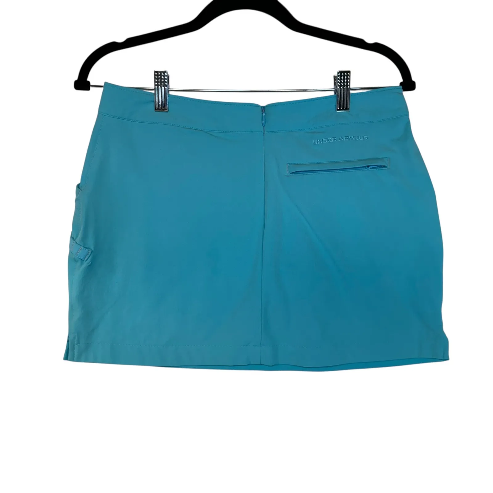 Under Armour Womens Golf Skort Teal Performance Athletic Tennis Pickleball Sz 2 - Image 3