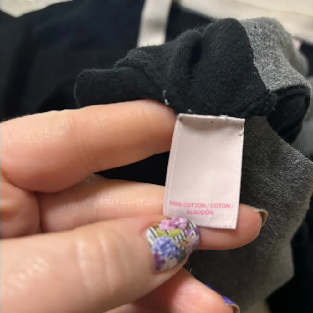 Victoria's Secret Button Up Light Cardigan Black, Grey, & White Size Small - Image 6