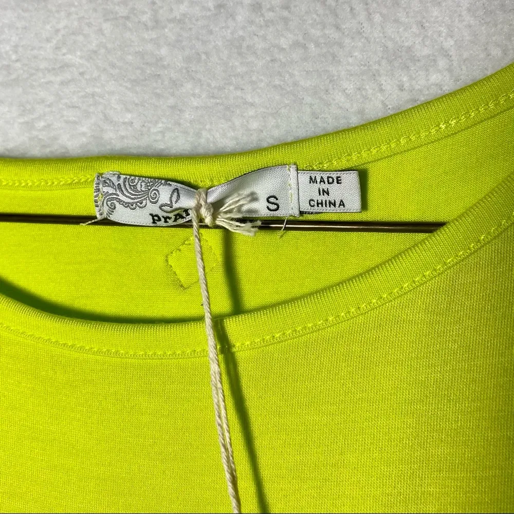 Prana Twisted Sleeveless Tee Tank Top Sulphur Women S New - Image 6