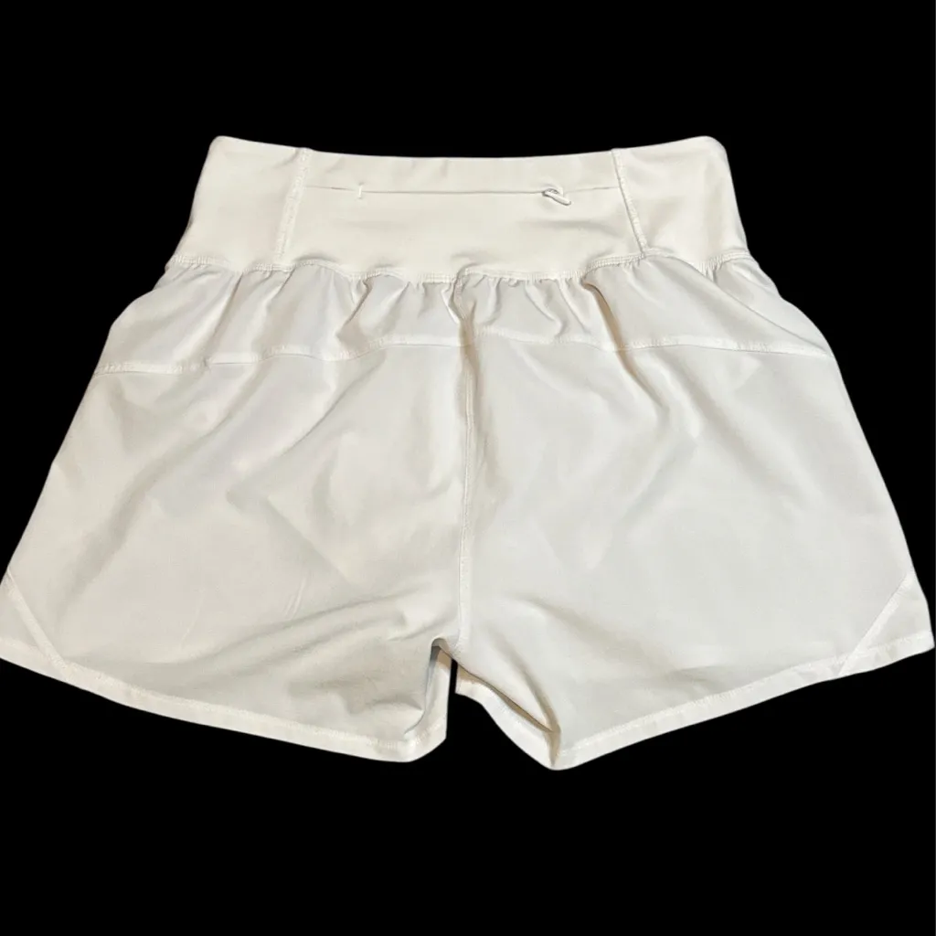 Kinesis White Athletic Running Shorts W/Zipper Pocket 3.5” Inseam‎ - Image 6