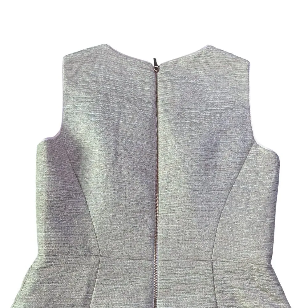 Kate Spade  Metallic Pink Textured Sleeveless Dress Sheath Fitted Size 2 Women's - Image 6