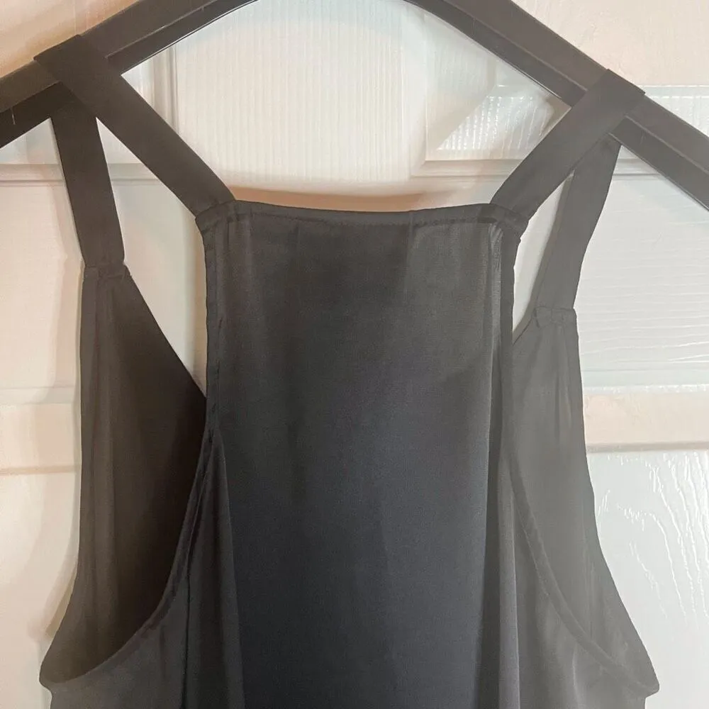 Anthro Maeve NWOT Black‎ Slinky Tank Camisole Size 12 Coquette Flirty Staple - Image 4
