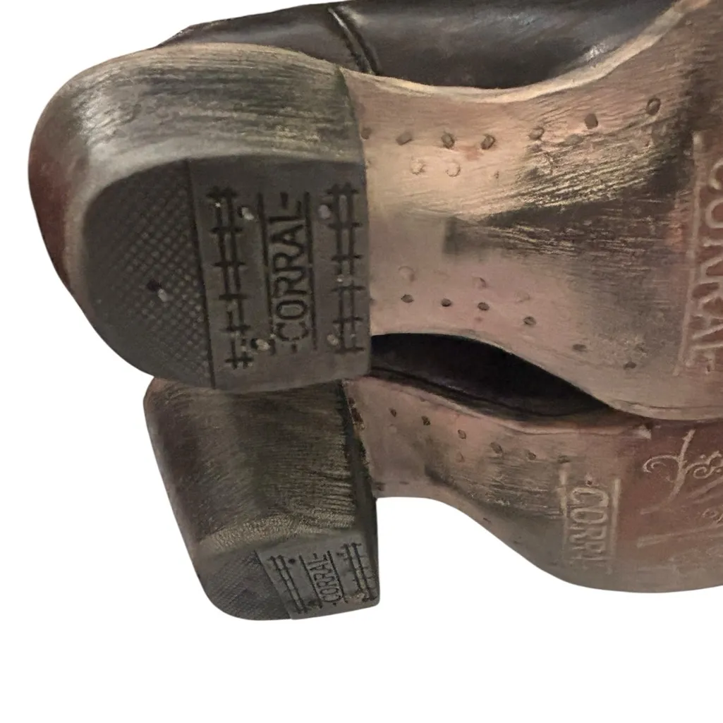 Corral Women's Inlay Western Boot Snip Toe - Image 11