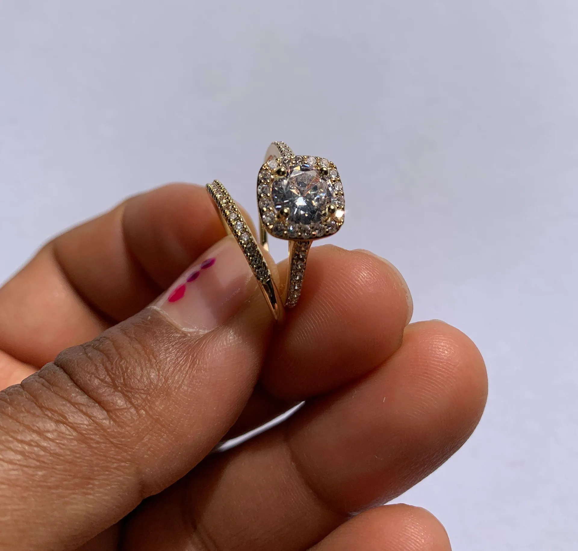 Beverly Hills Boutique Ring Set... Gold - Image 2