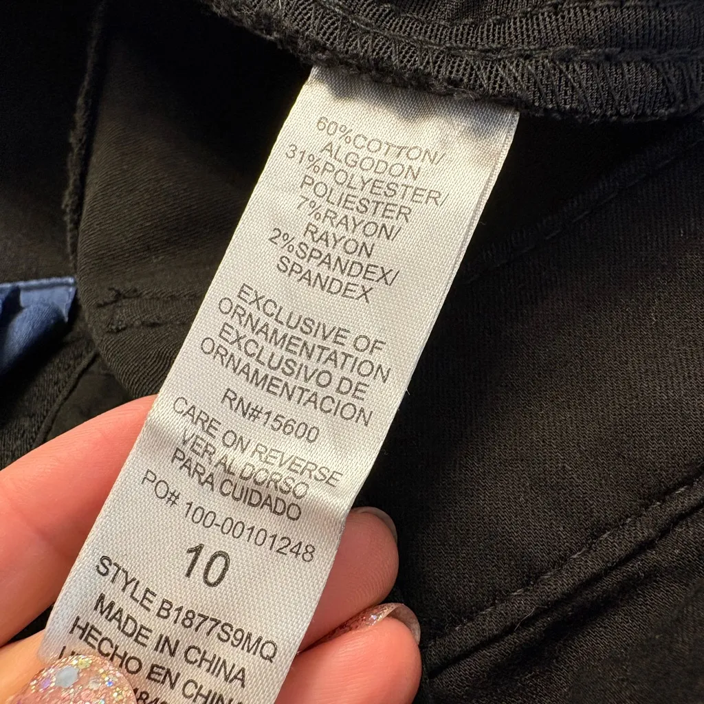 Democracy Black Denim Ab Solution Skinny Jeans Minimalist Everyday Size 10 - Image 5