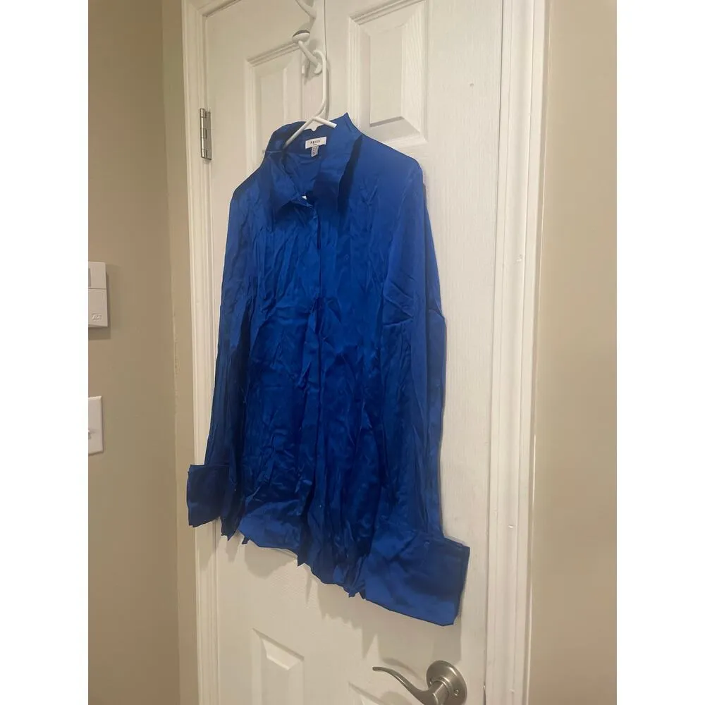 Reiss Hailey Silk Button Down Blouse, A63 - Image 2