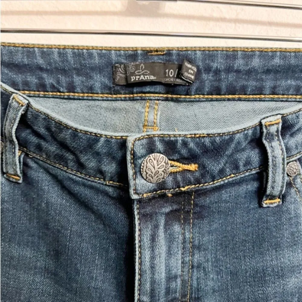 PRANA Skinny Denim‎ Jeans Dark Wash Stretch Size 10 / 30 Inseam - Image 2