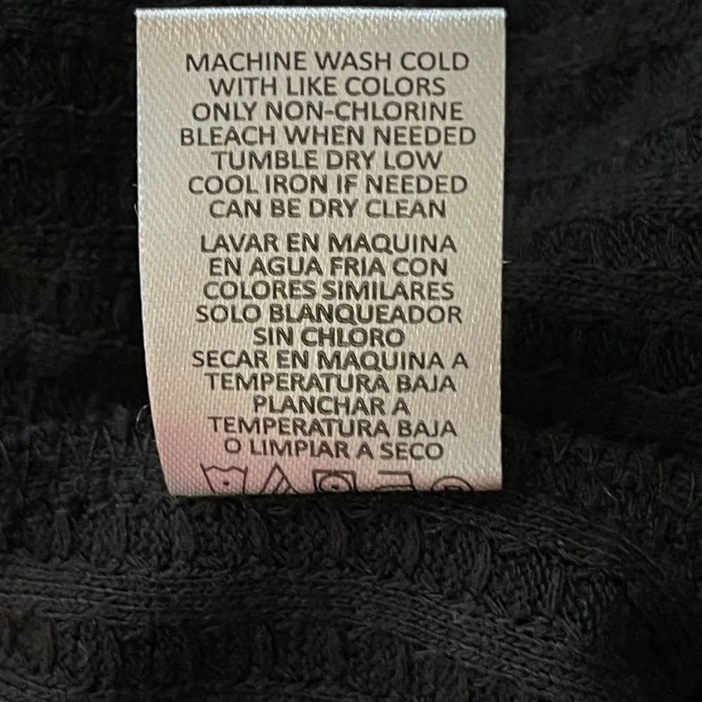 Chasor Long Sleeve Thermal Button Cuff Pullover Top Size XL Extra large Black - Image 7