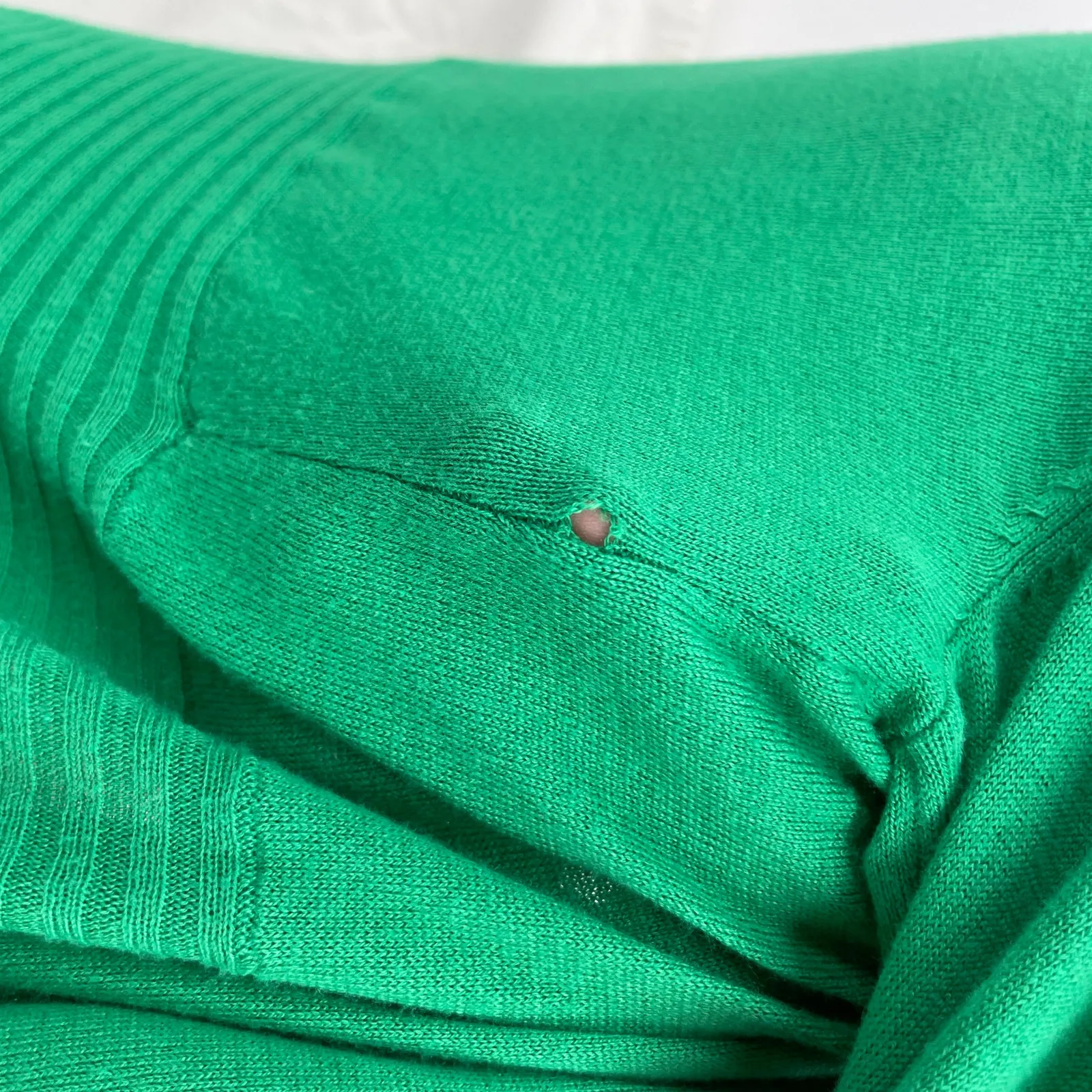 Bright Green Holiday Cardigan Open Front Gold Sequin Flower Sunbursts INC size M Size M - Image 9