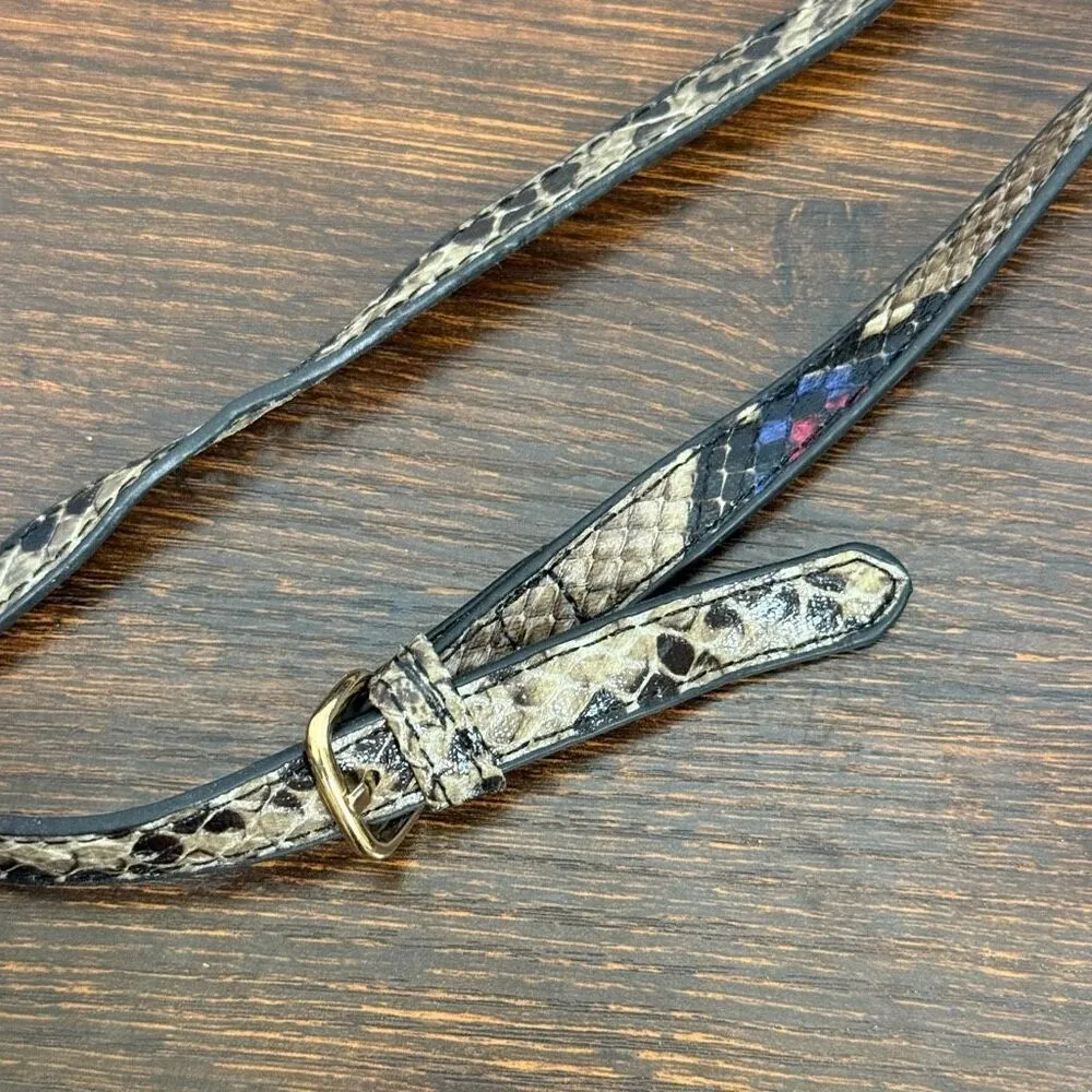 Faux snake skin crossbody NWOT Black - Image 5