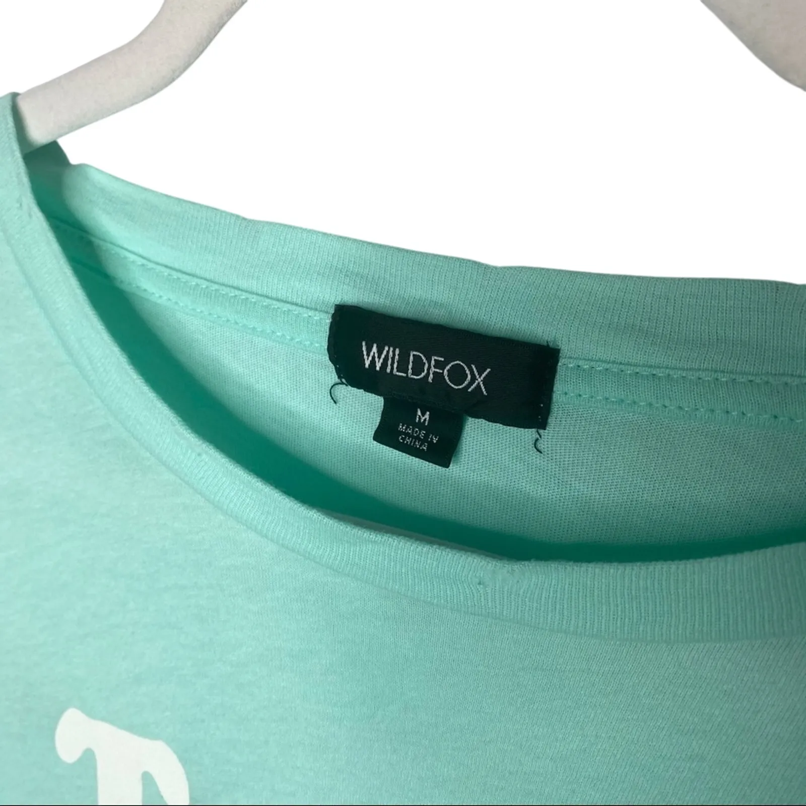 Wildfox Tacos & Margs Happy Hour Keke Short Sleeve Graphic T-Shirt Medium Green - Image 2