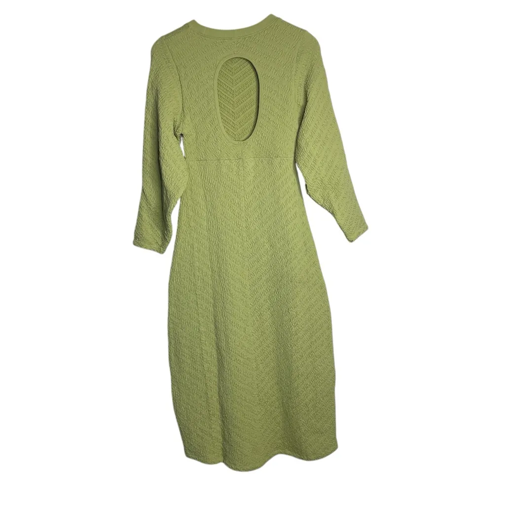 Free People Gabby Seamless Sweater Midi Dress NWT Green size M/L - Image 10