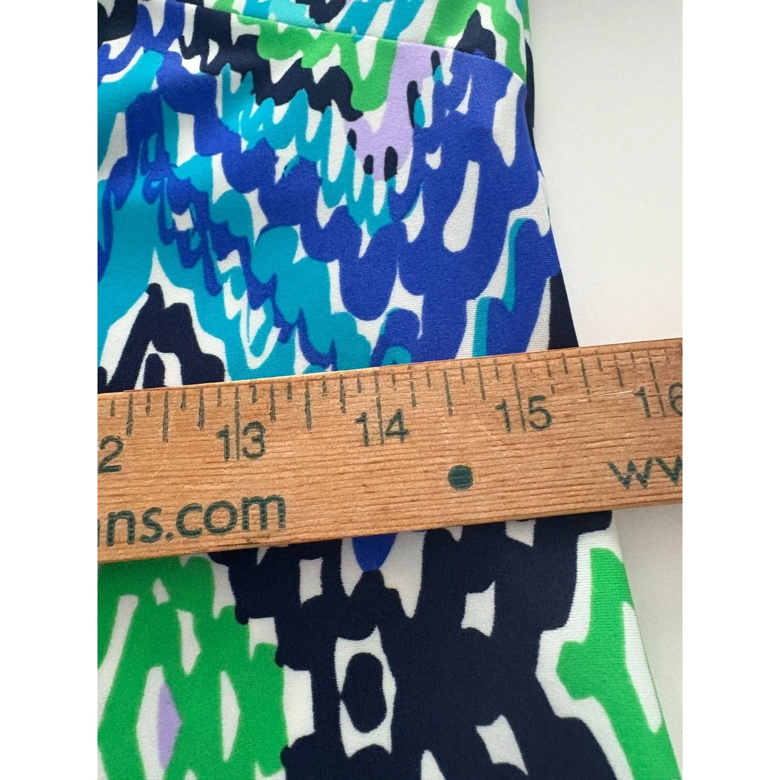 Jude Connally Lexi Dress Women XS Blue Green Ocean Waves Jude Cloth Beach - Image 10