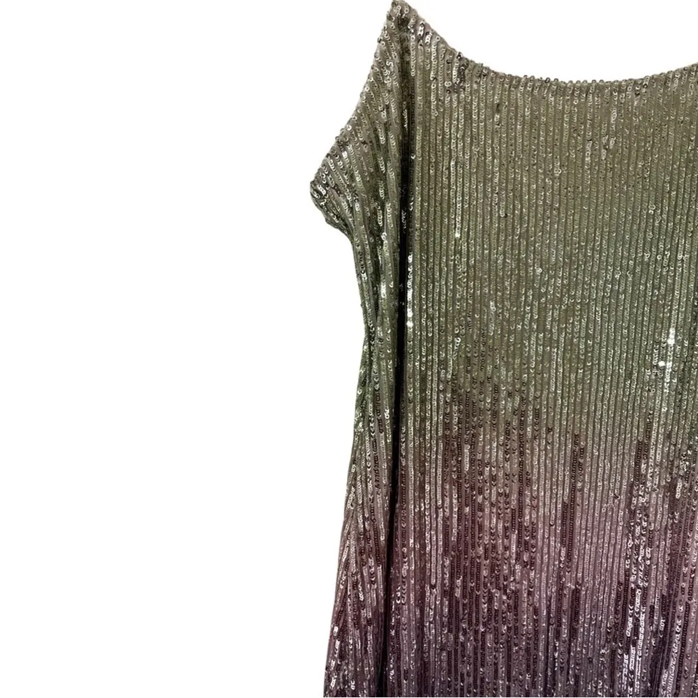 NWT LOVESHACKFANCY Grand Disco Ombre Sequined Maxi Dress Sz 10 - Image 5