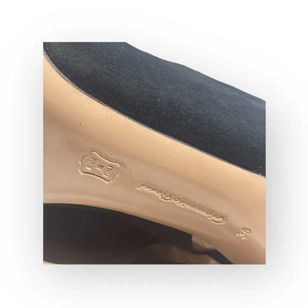 Gianvito Rossi š’€Stiletto Heel Slingback Sandals š’€Black š’€36 6M š’€Logo Dustbag - Image 12