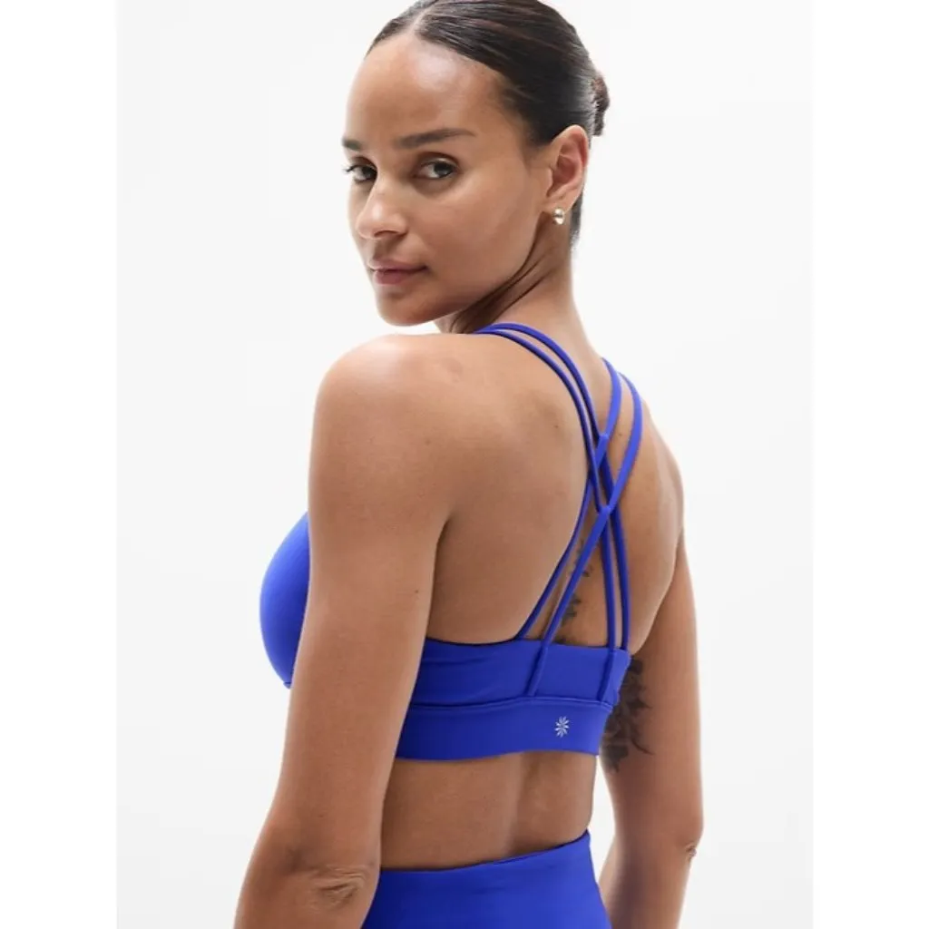 Athleta XL Perfect Form Bra Sports Bra A-C Varsity Blue X-Large #626672 - Image 2