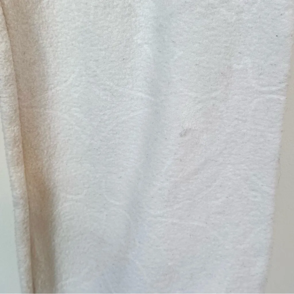 No Boundaries Off White Jogger Pants with Subtle Butterfly Design - Medium - Image 5