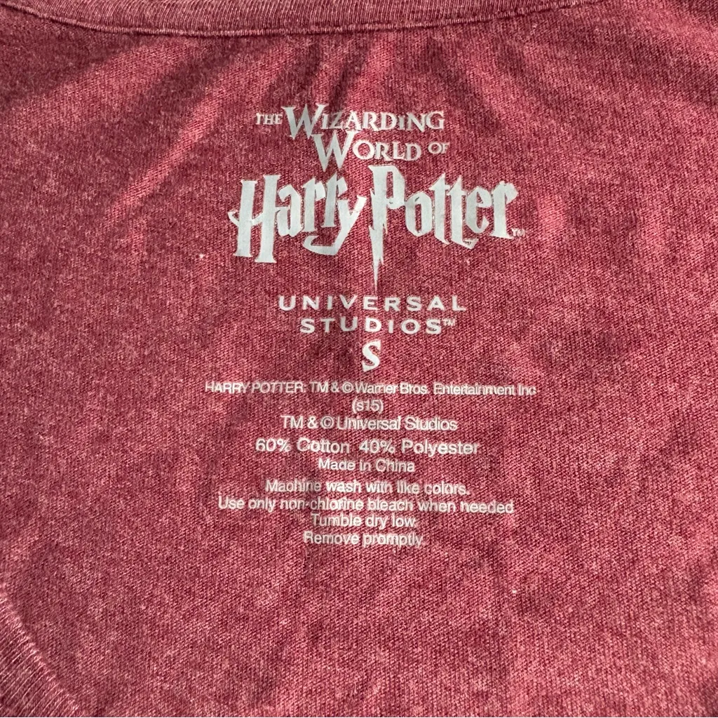 Warner Bros. Gryffindor Maroon Tee with Stripes Red - Image 6