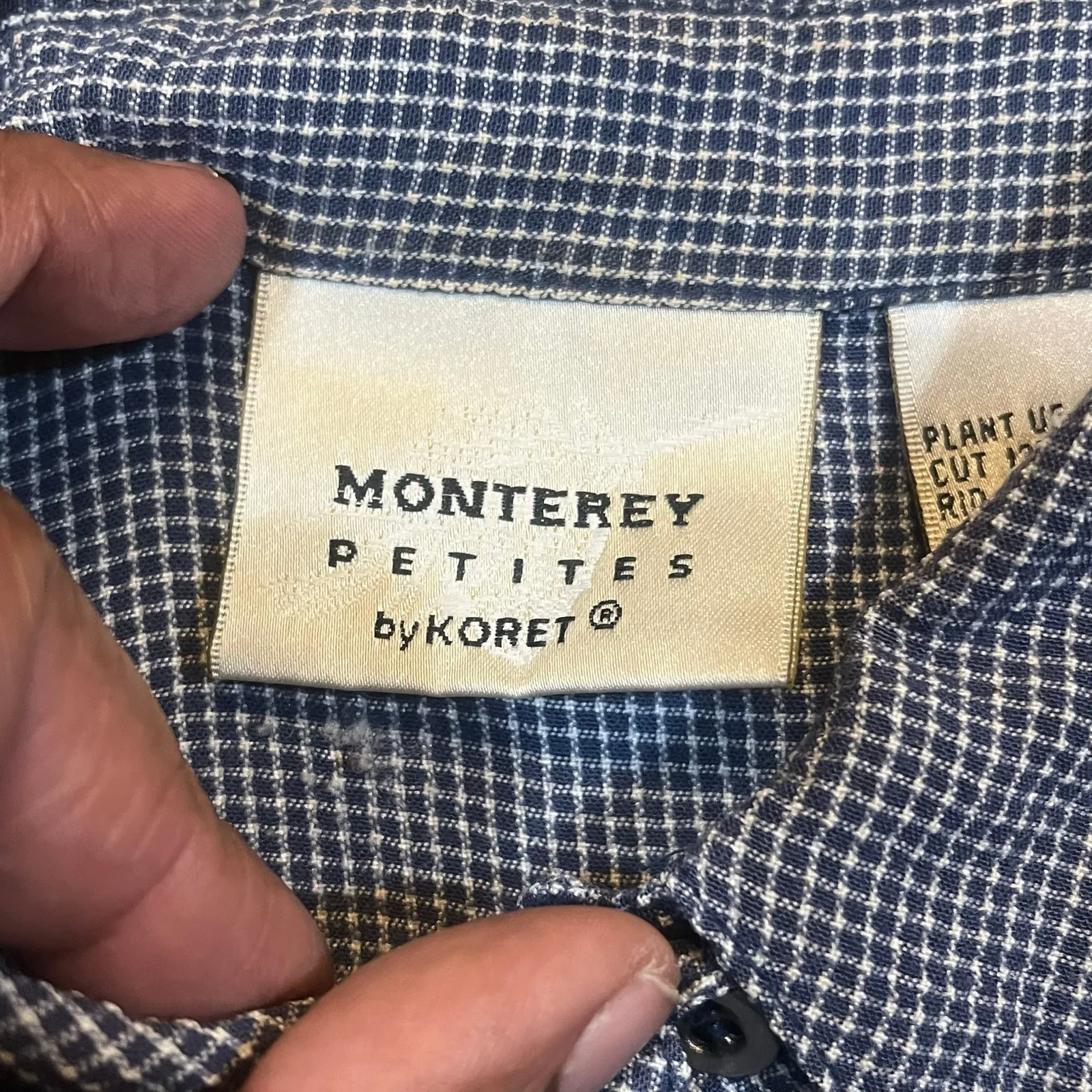 Vintage Monterey Petites Koret Floral Embroidered Womens Large Petite Whimsical Blue Size undefined - Image 3