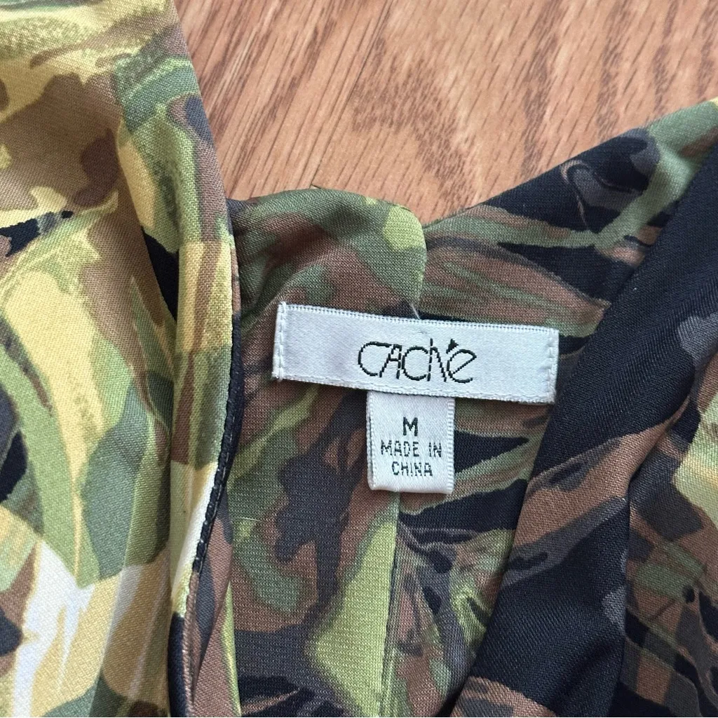 Vintage Cache Snake Charmer Embellished Cami Top Size M - Image 8