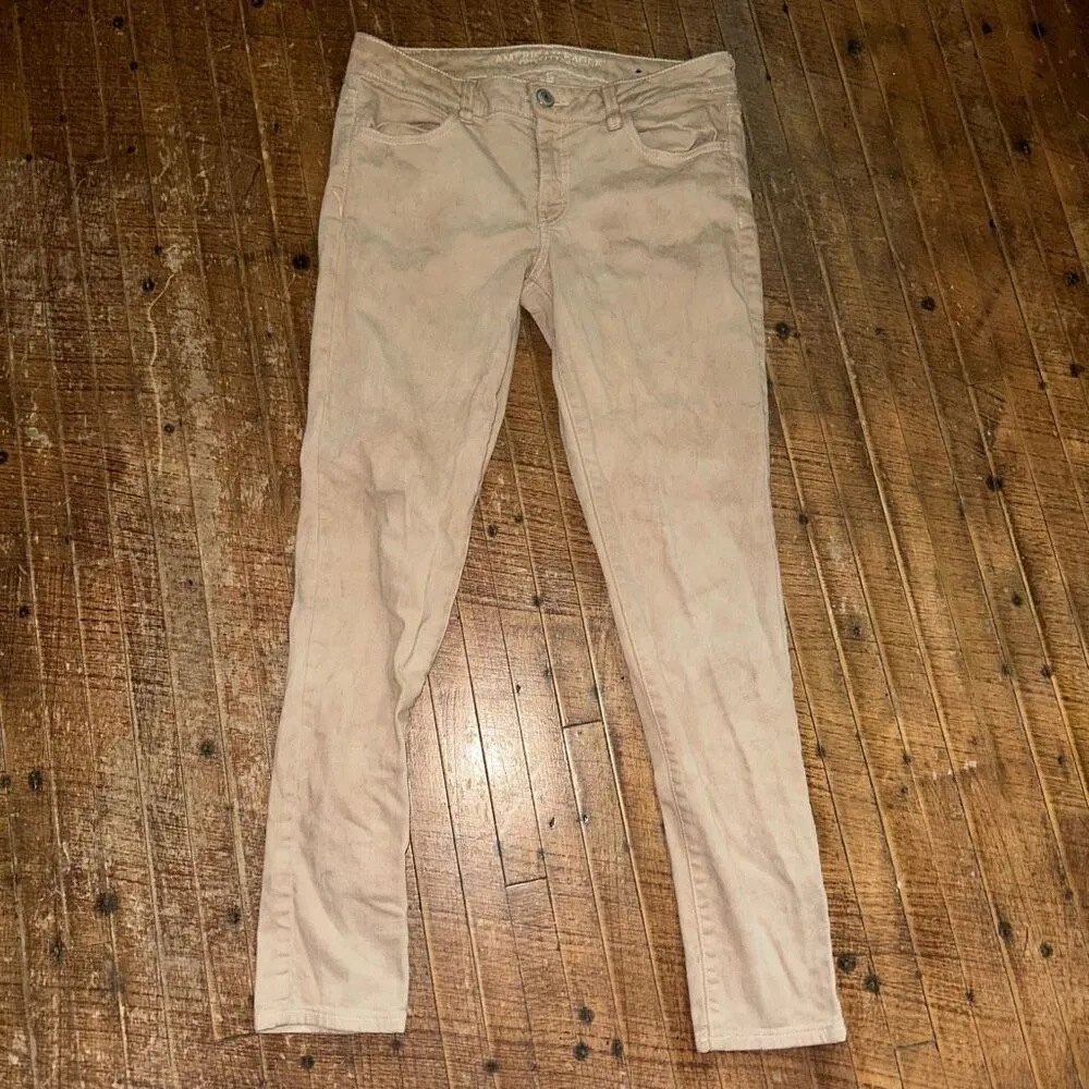 American Eagle super stretch size 10 tea stain jeggings - Image 2