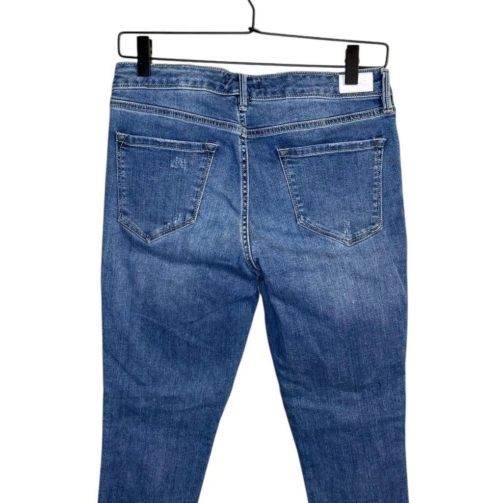 Dear John Women’s Sz 28 Joyrich Blue Comfort Skinny Jeans Side Detailing - Image 8