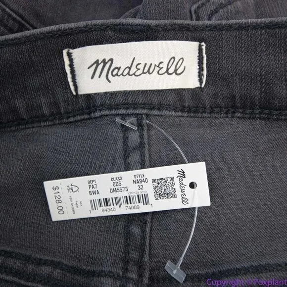 NEW Madewell Stovepipe Jeans in Banberry Wash: Raw-Hem Edition,‎ 32 - Image 15