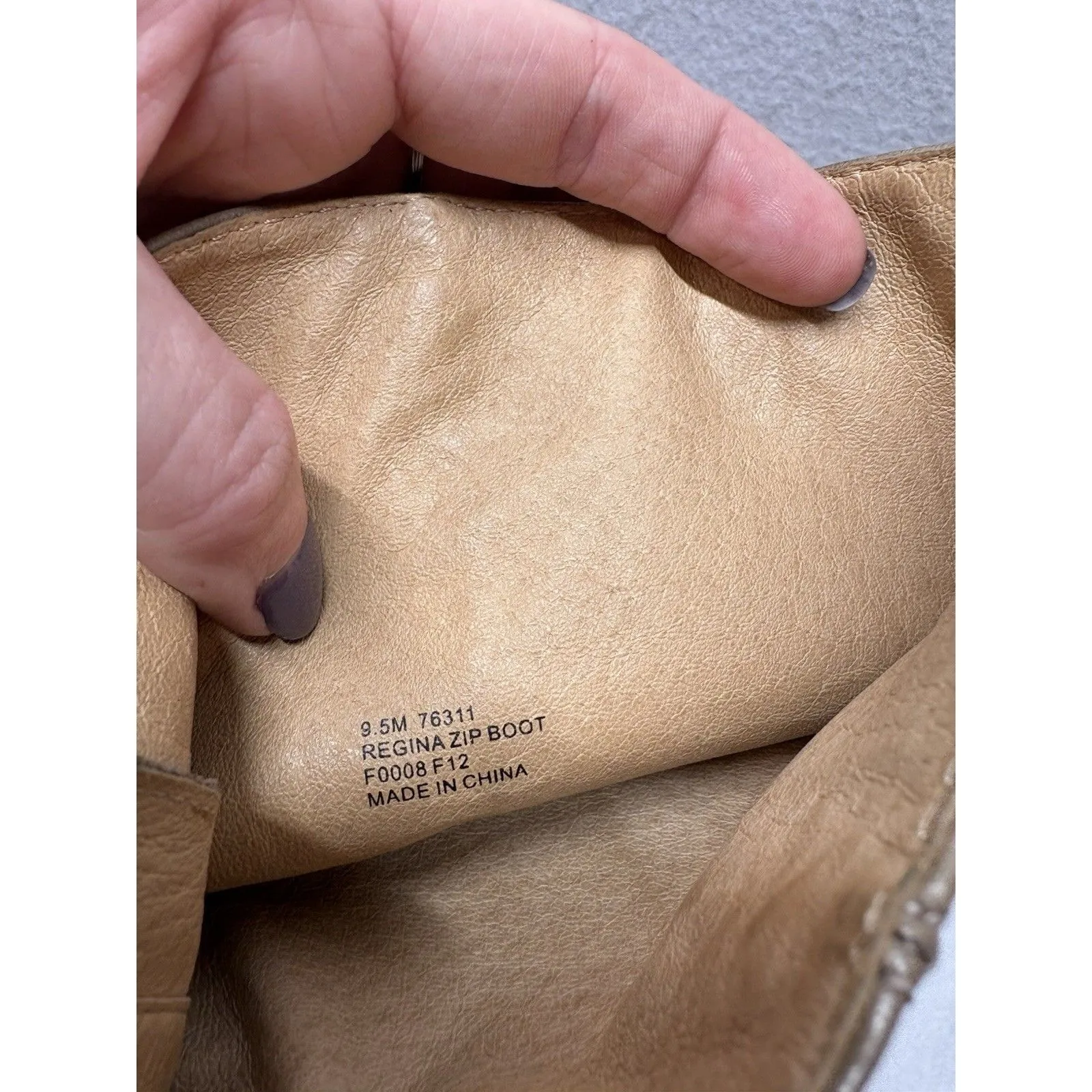 FRYE Regina Zip Heel Tall Brown Leather Womens Size 9.5 M Dress Boots 76311 - Image 9