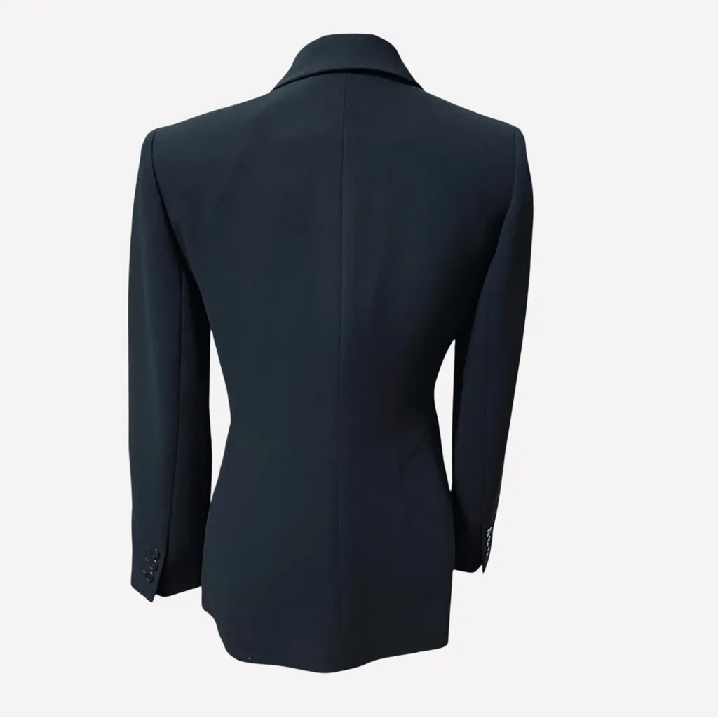 Ann Taylor Petites 4P Black 3-Button Blazer Jacket Career Work Office Career - Image 3