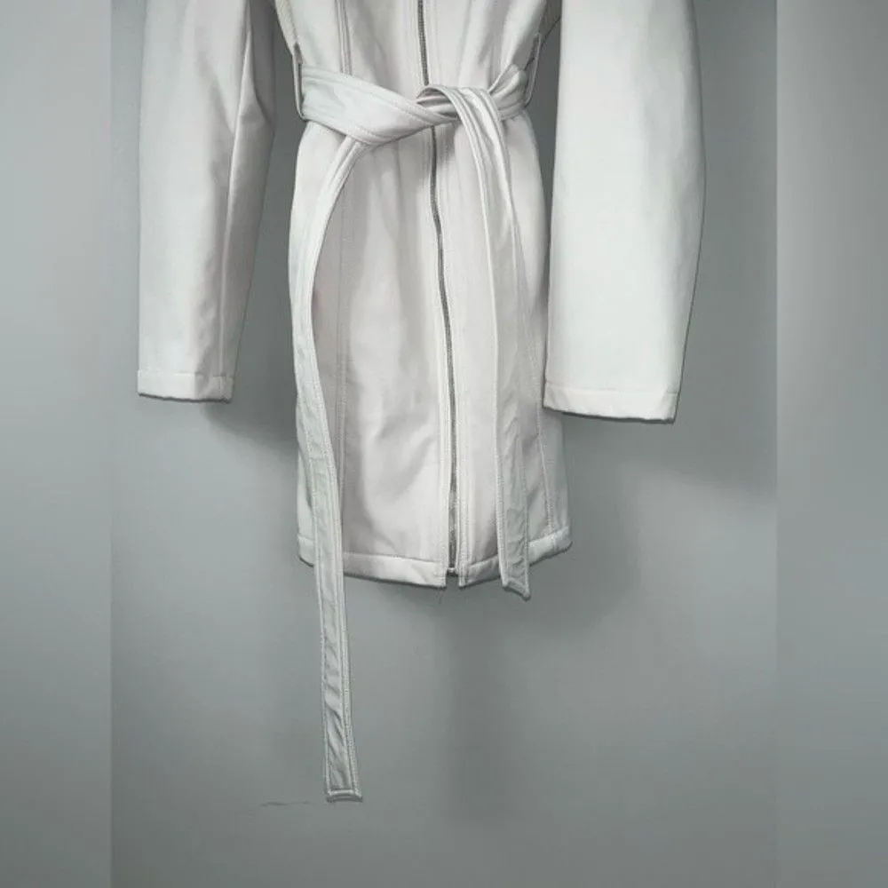 Liz Claiborne Outerwear Large White Jacket with Hood Size Large - Image 2