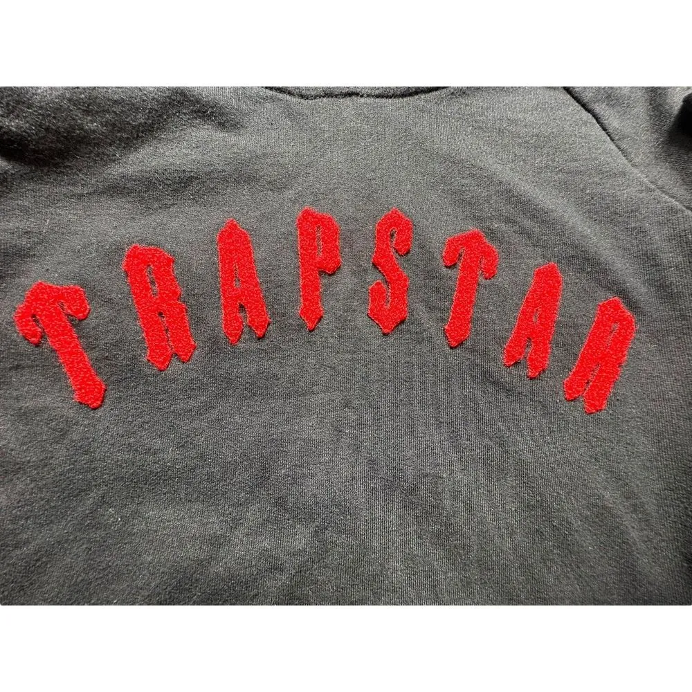 Trapstar Arch Tracksuit Size Large Black Red Hoodie Joggers Athleisure #Y5 - Image 8